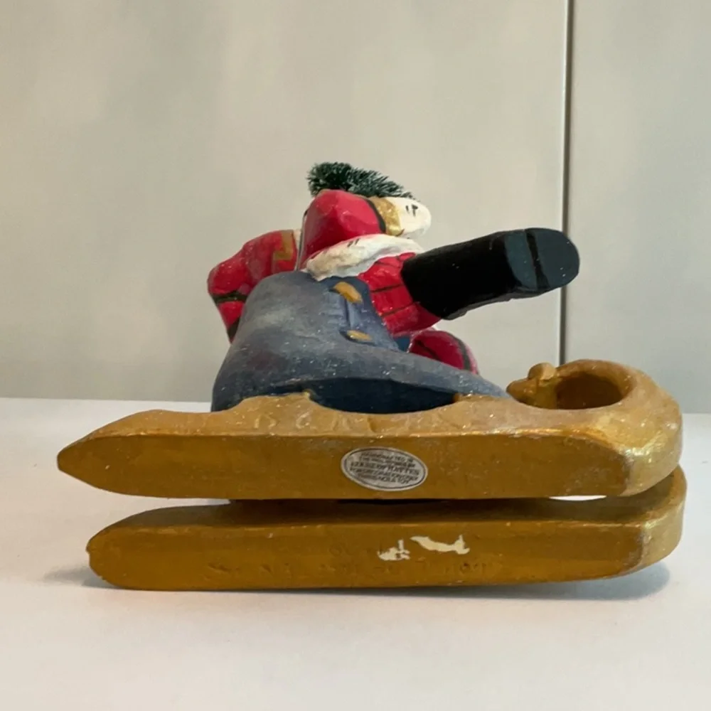 Santa Claus on an Ice Skate Decoration